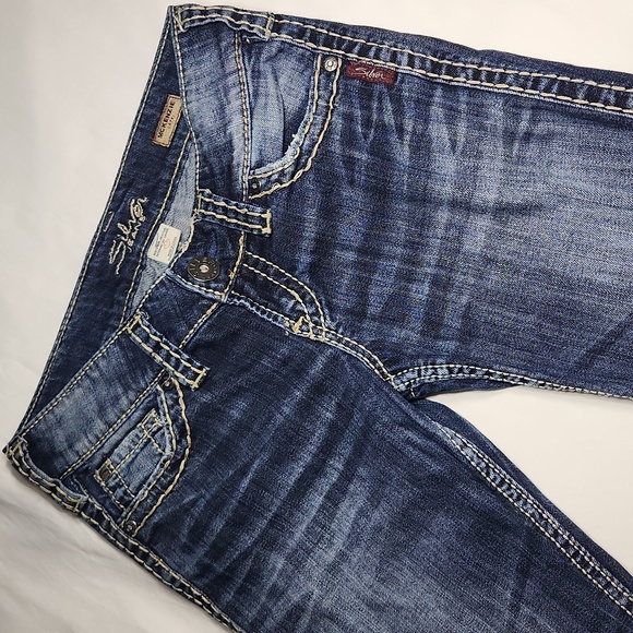 Silver Jeans McKenzie Capri Jeans Size 26 Inseam 21" - Picture 4 of 4